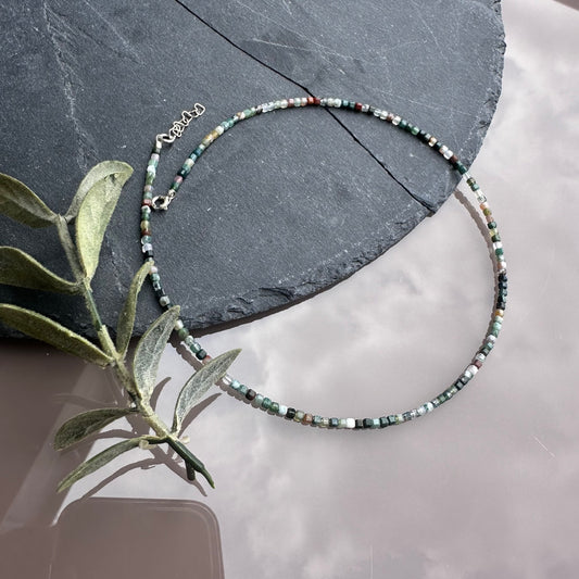 Quiet balance - Agat - Choker cu cristale naturale