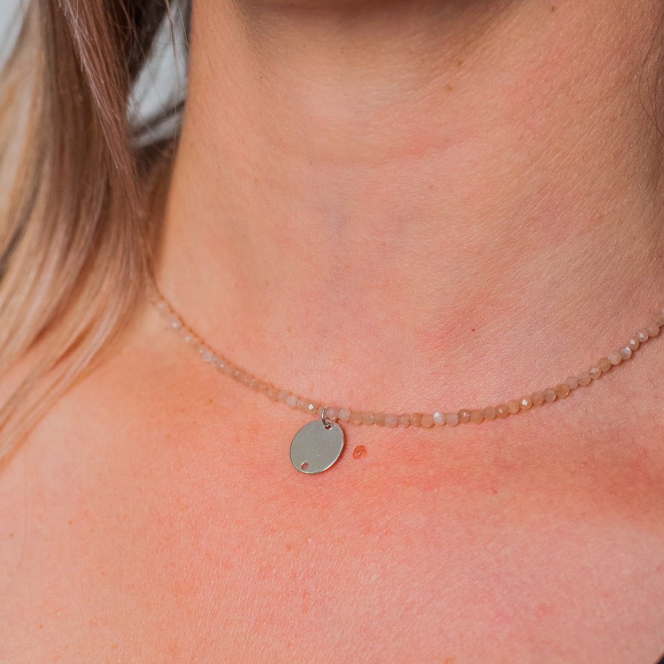 Shine your light - Piatra Soarelui - choker cu cristale naturale si argint