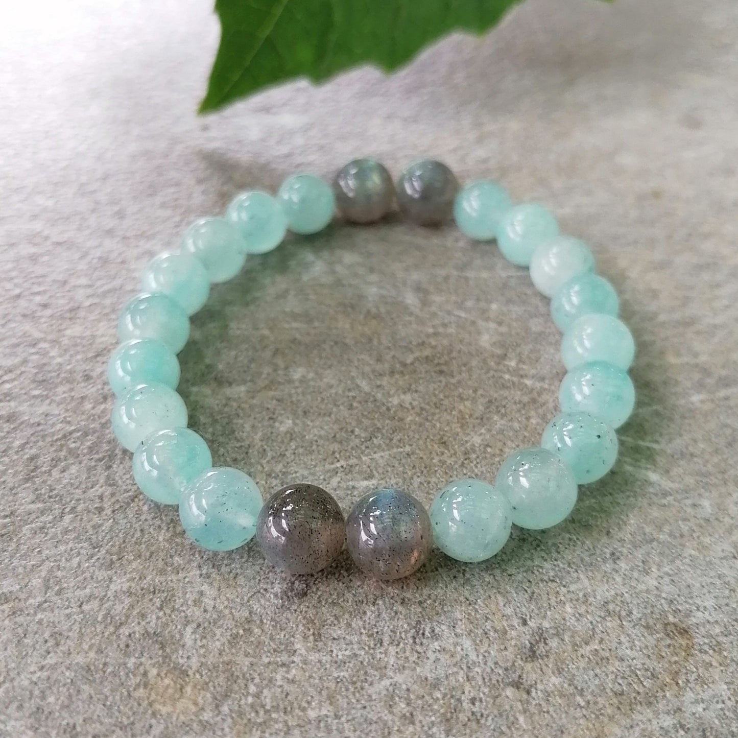 Awaken - Labradorite and berry Amazonite - Healing Bracelet